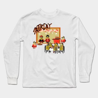 Days of the week - Saturday evening Long Sleeve T-Shirt